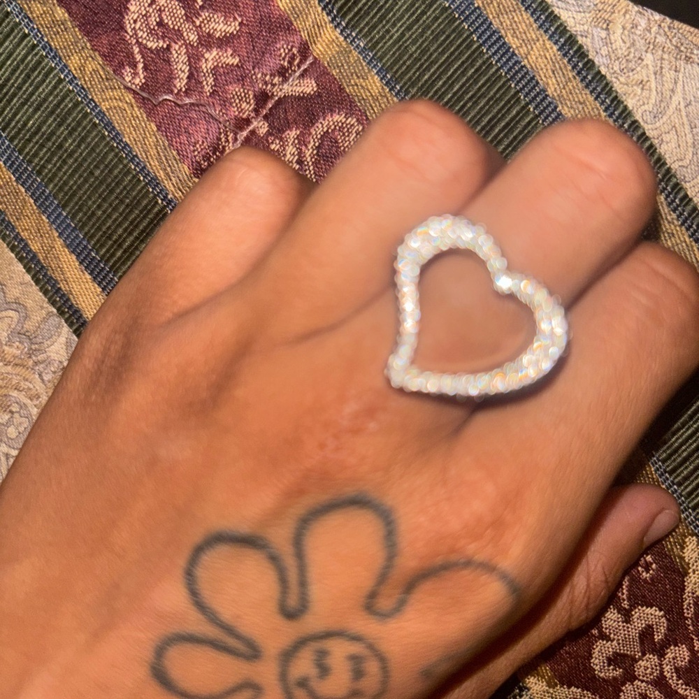 REAL Silver Heart Ring